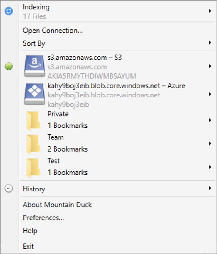Taskbar Menu Bookmark Groups (Windows, Large Icons)